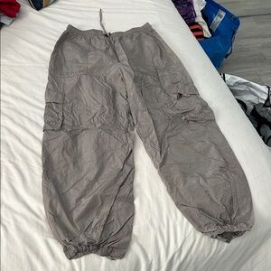 Stylish Women's Taupe Parachute Pants